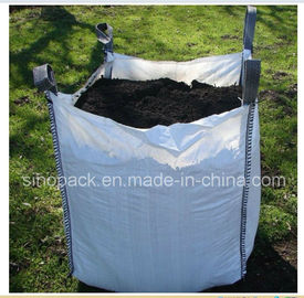 Label PE / PP Liner Material Big Bag Sack With 4/2/1 Lifting Loops