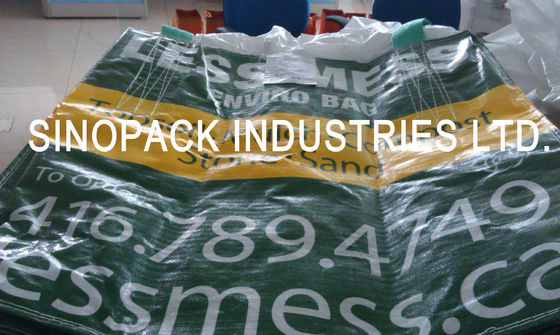 kopen Vier panel BOPP gelamineerde zakken met kruis hoek lussen, Polypropyleen Jumbo Bags online manufacture