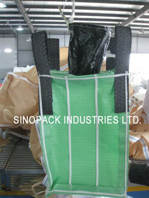 kopen Poeder verpakking 4-panel baffle tas 1000kgs VAN 100% zuivere groene PP stof online manufacture