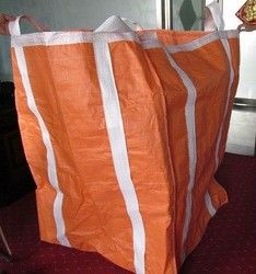 kopen De Oranje Grote Zak FIBC van de twee Tonlading met Vier Hoog/volledig Omgorde Lijnen 10“ online manufacture