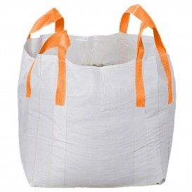 kopen Witte UN Big Bag FIBC bulk bag met antistatische coating 1000 kg laadvermogen en dwarshoeklussen voor zwaar vervoer online manufacture