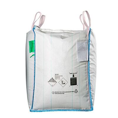 kopen UN Big Bag met een laadvermogen van 1000 kg, dubbele kettingsteek en blauwe lus kleur voor veilig materiaaltransport online manufacture